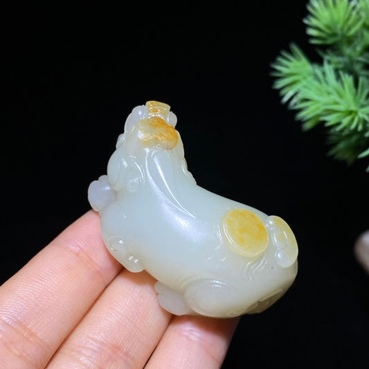 和田玉籽料貔貅（40.4g）