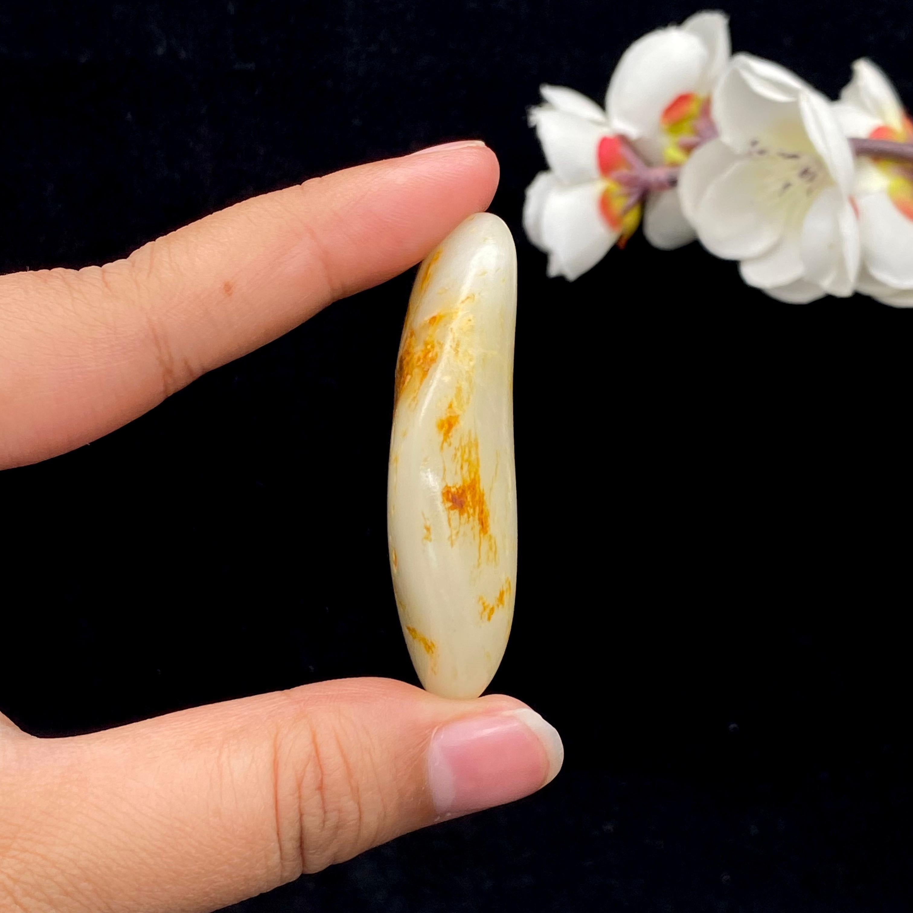 和田玉洒金皮籽料挂件（39.6g）