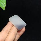 和田玉冰底紫罗兰无事牌（17.3g）