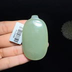 和田玉湖水绿平安无事牌（30.8g）