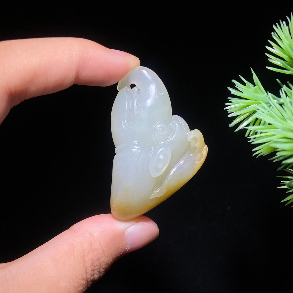 和田玉籽料鹰头（23.4g）
