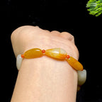 和田玉黄皮籽料手串（21.53g）