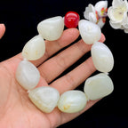 和田玉白玉籽料【精品手串】（138.2g）