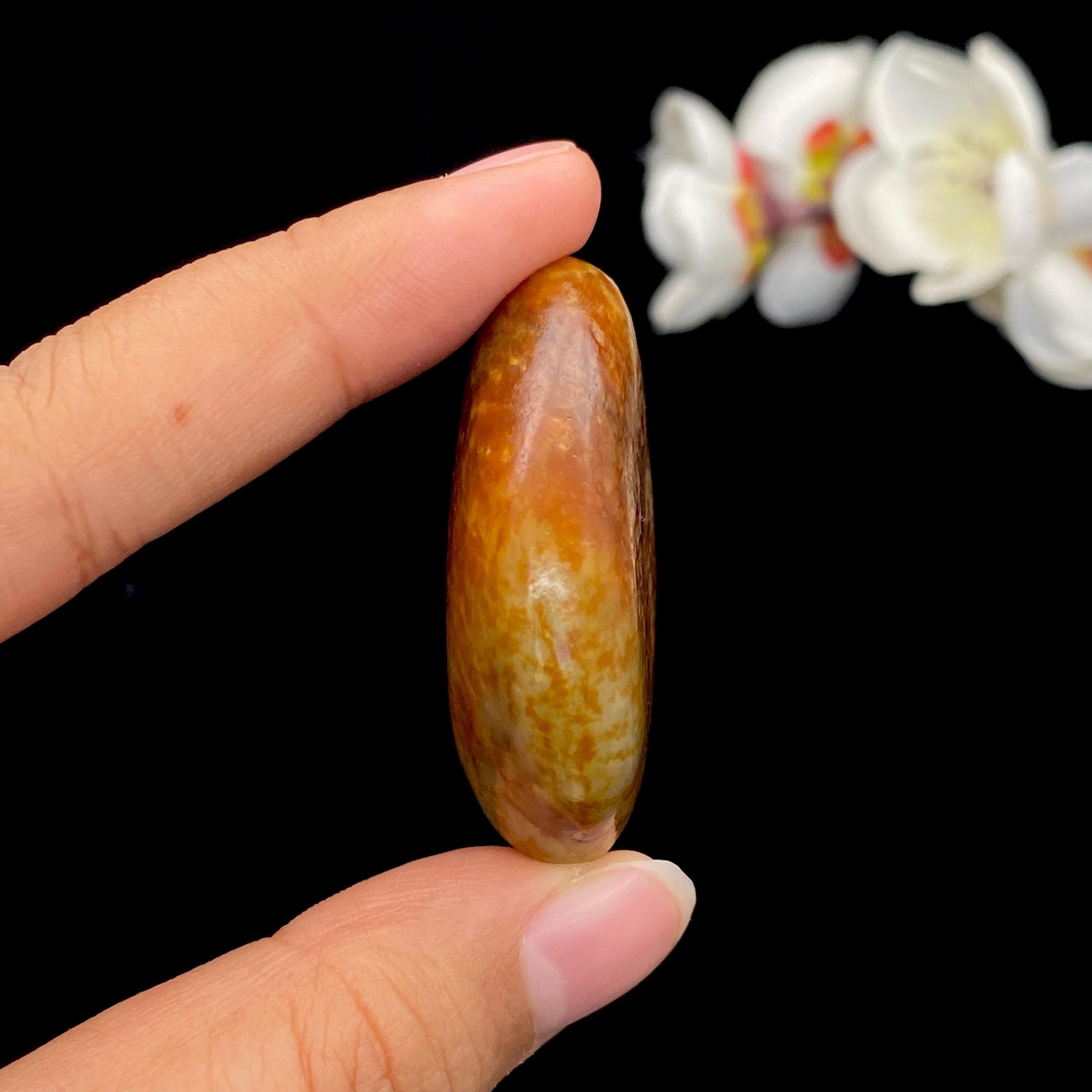 和田玉红沁皮籽料挂件（36g）