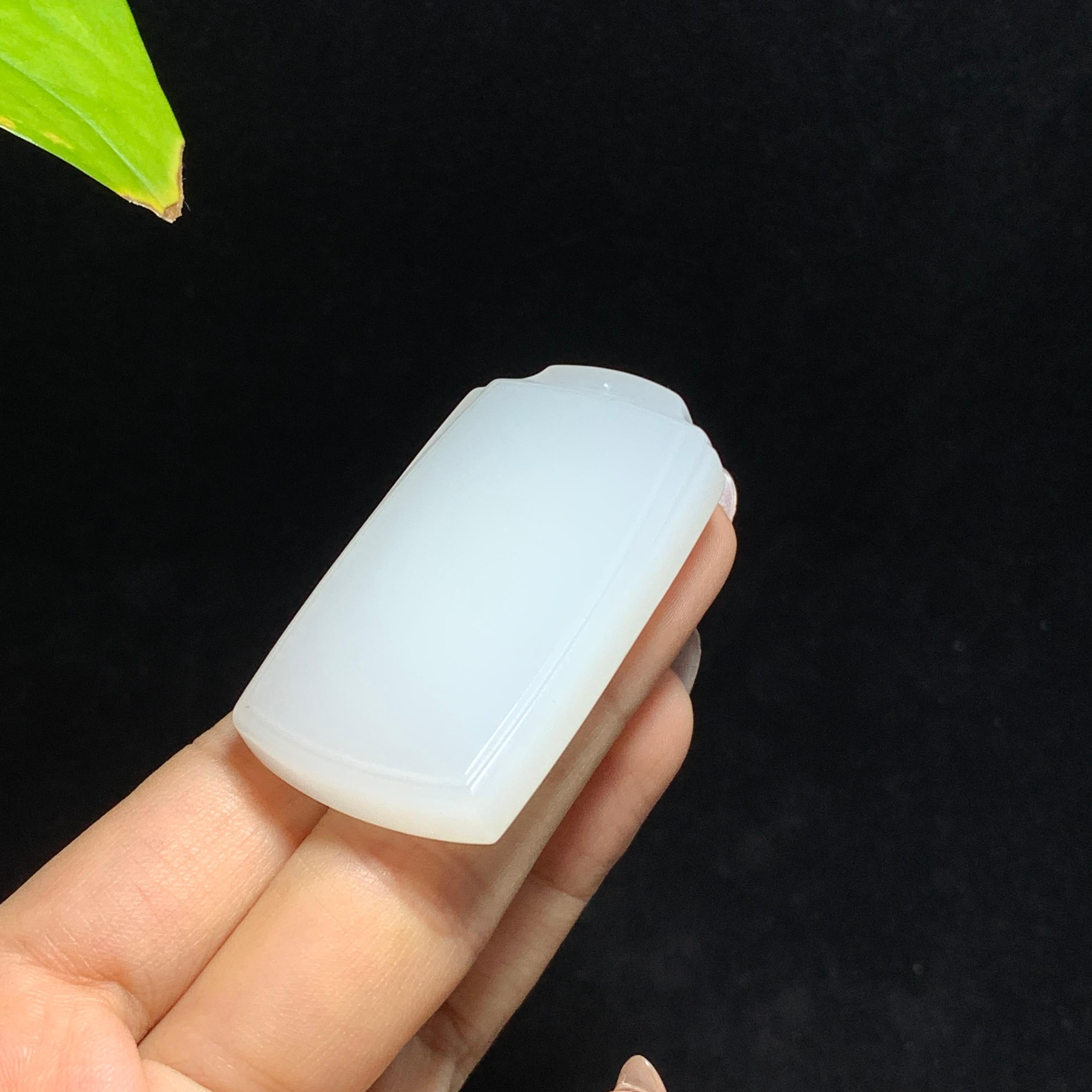 和田山料白玉无事牌挂件（37.7g）