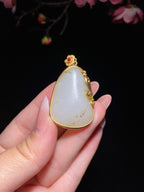 和田籽料金镶玉（18.1g）