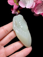 和田玉籽料白玉武将（81.2g）