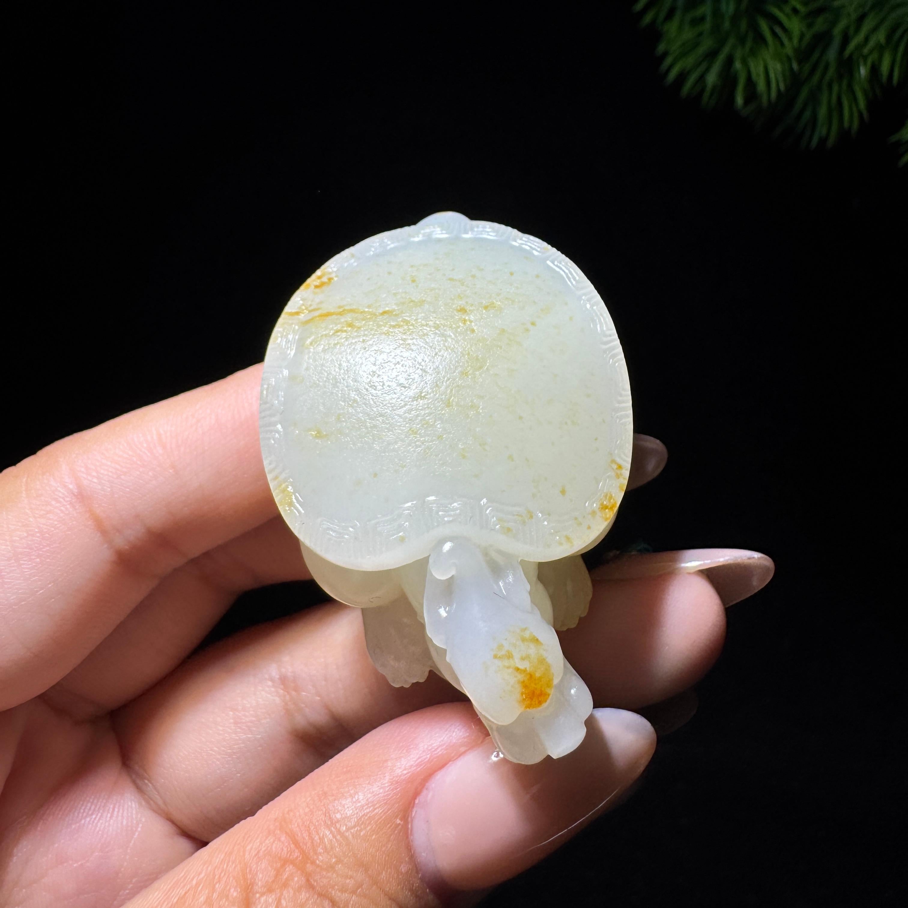 和田玉籽料白玉龙龟（42.0g）