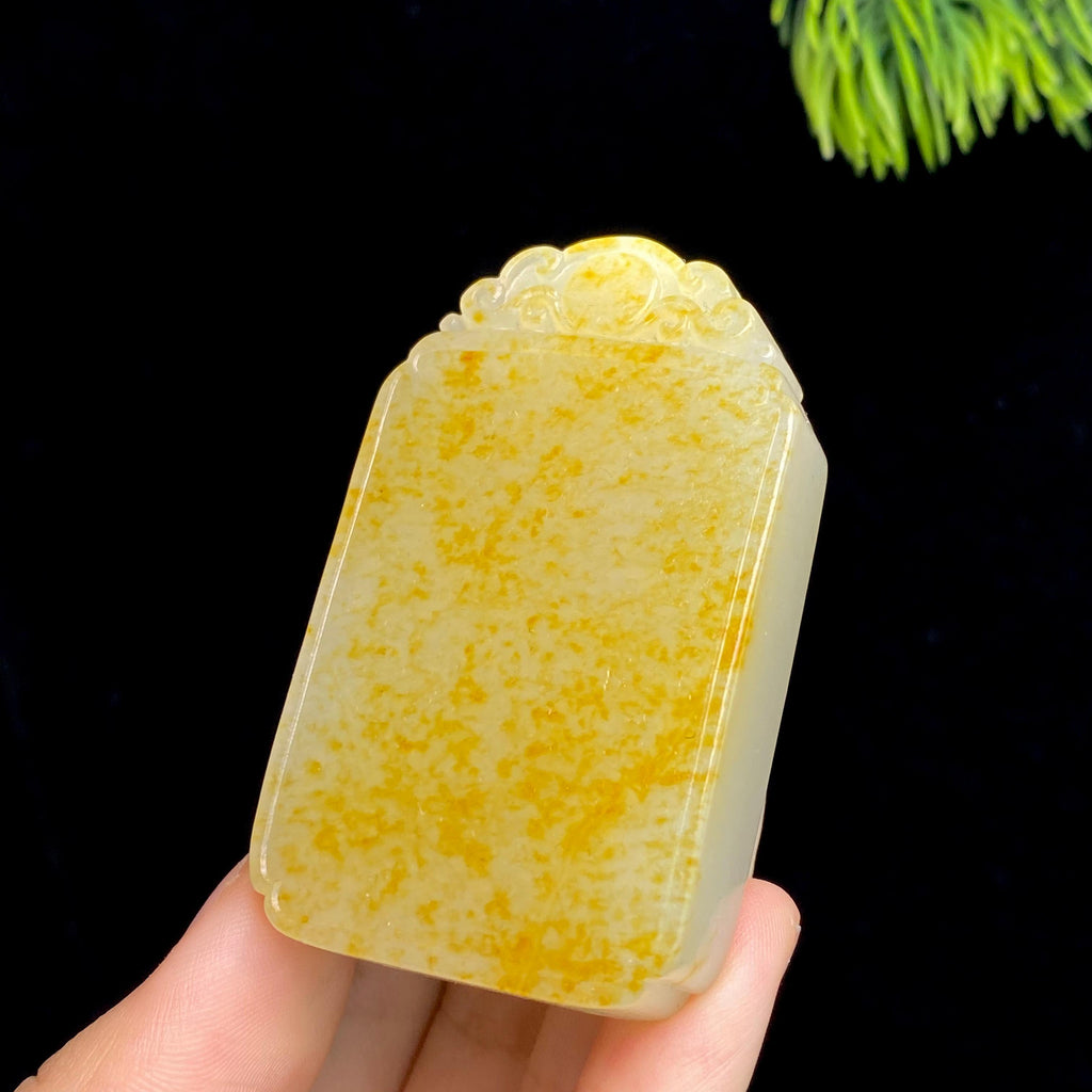 和田玉籽料无事牌（75.3g）