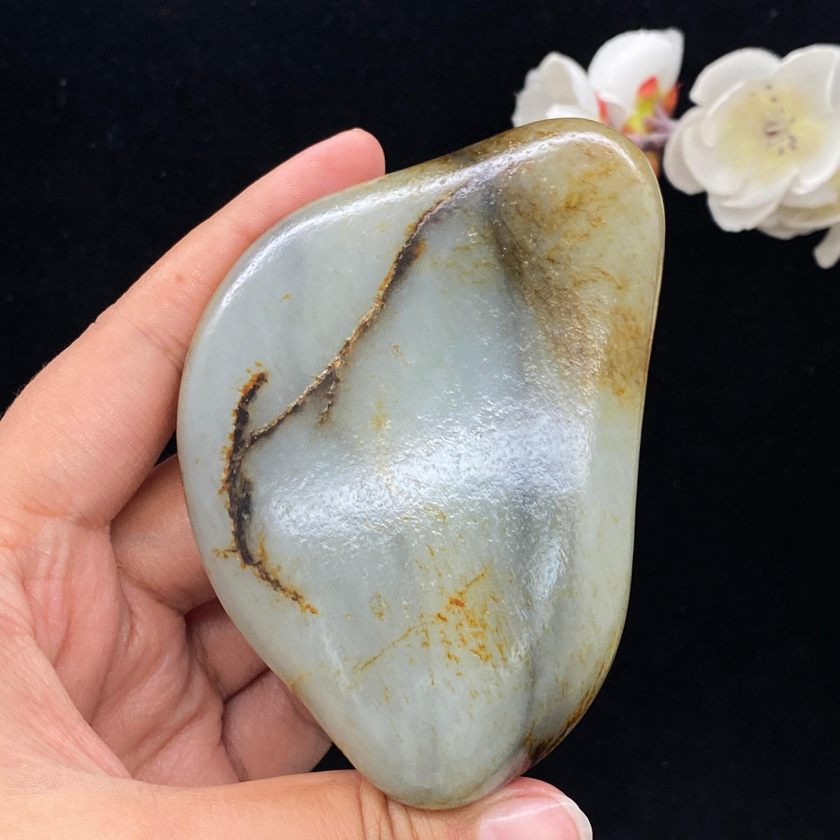 和田玉洒金皮青花籽料（269.3g）