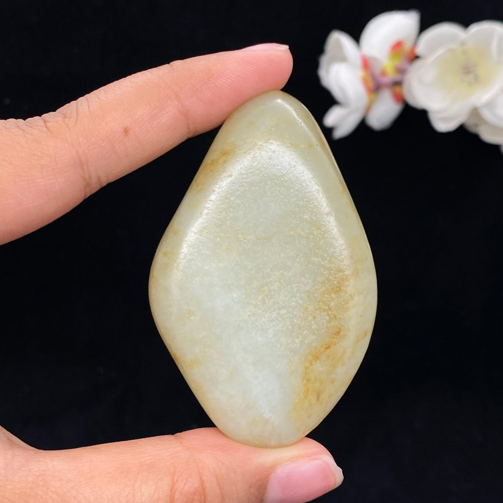 和田玉洒金皮籽料手把件（81.0g）