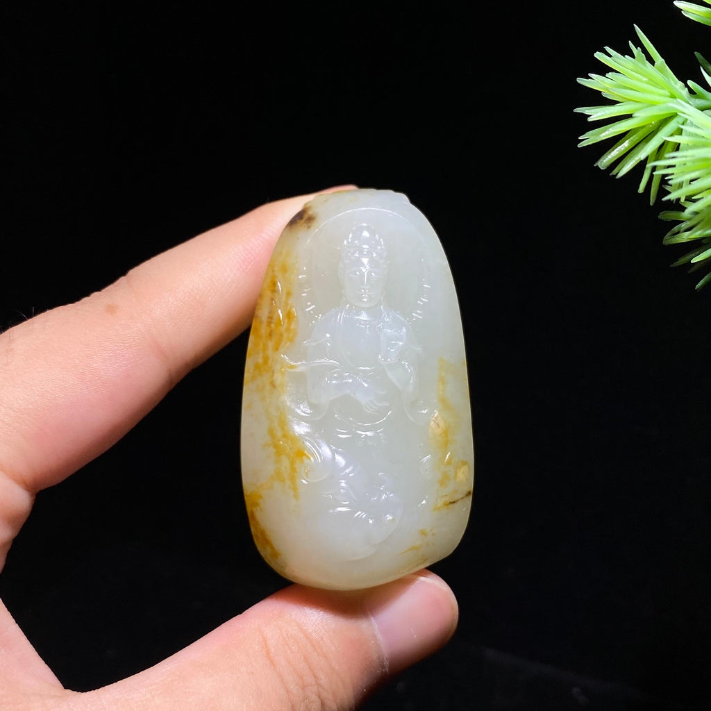 和田玉籽料观音（44.6g）
