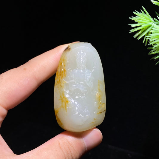 和田玉籽料观音（44.6g）