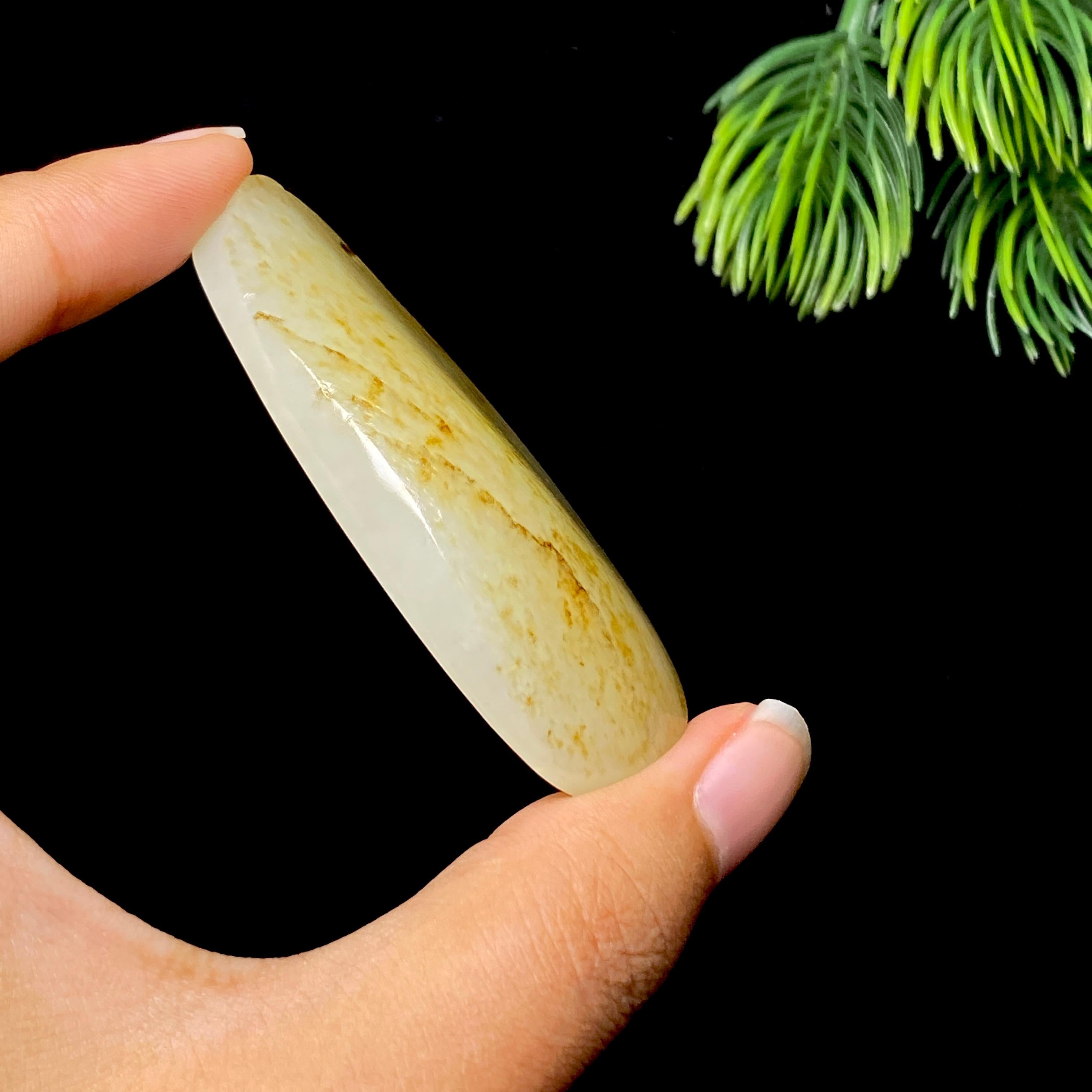 和田玉籽料无事牌（39.2g）