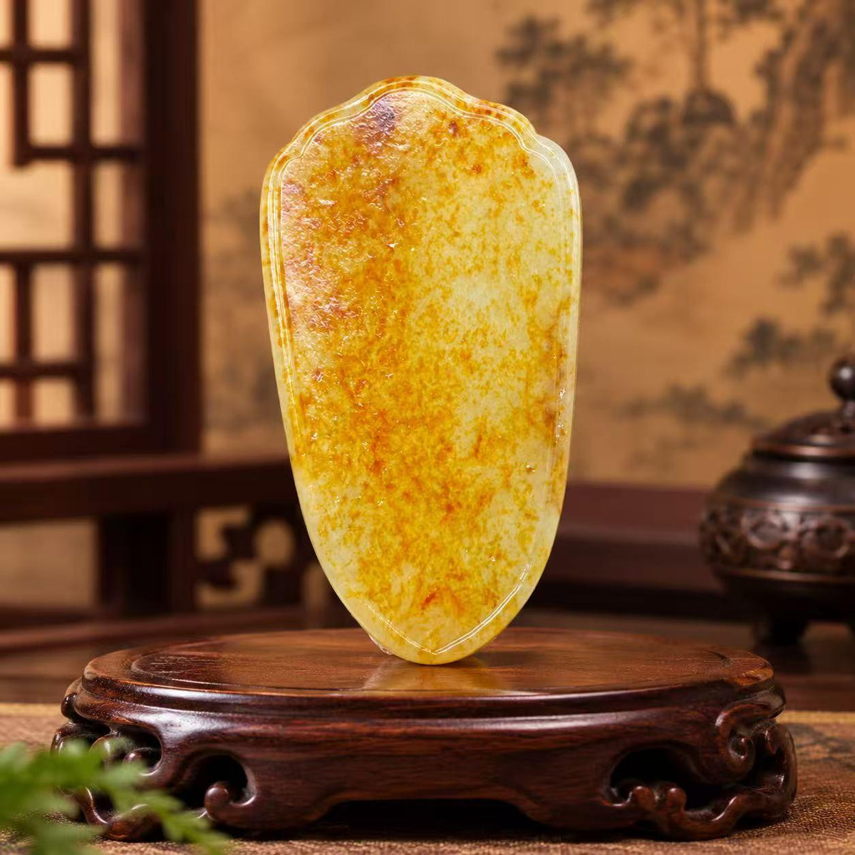 和田玉籽料无事牌（70.0g）
