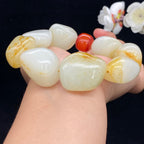 和田玉洒金皮籽料【精品男士手串】（154.3g）
