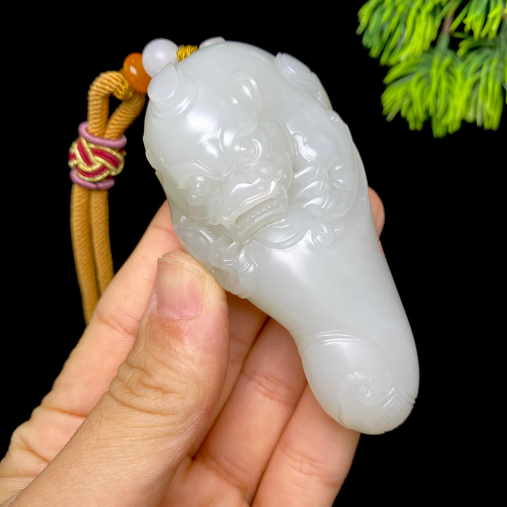 和田玉籽料貔貅把件（118.6g）