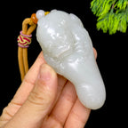 和田玉籽料貔貅把件（118.6g）