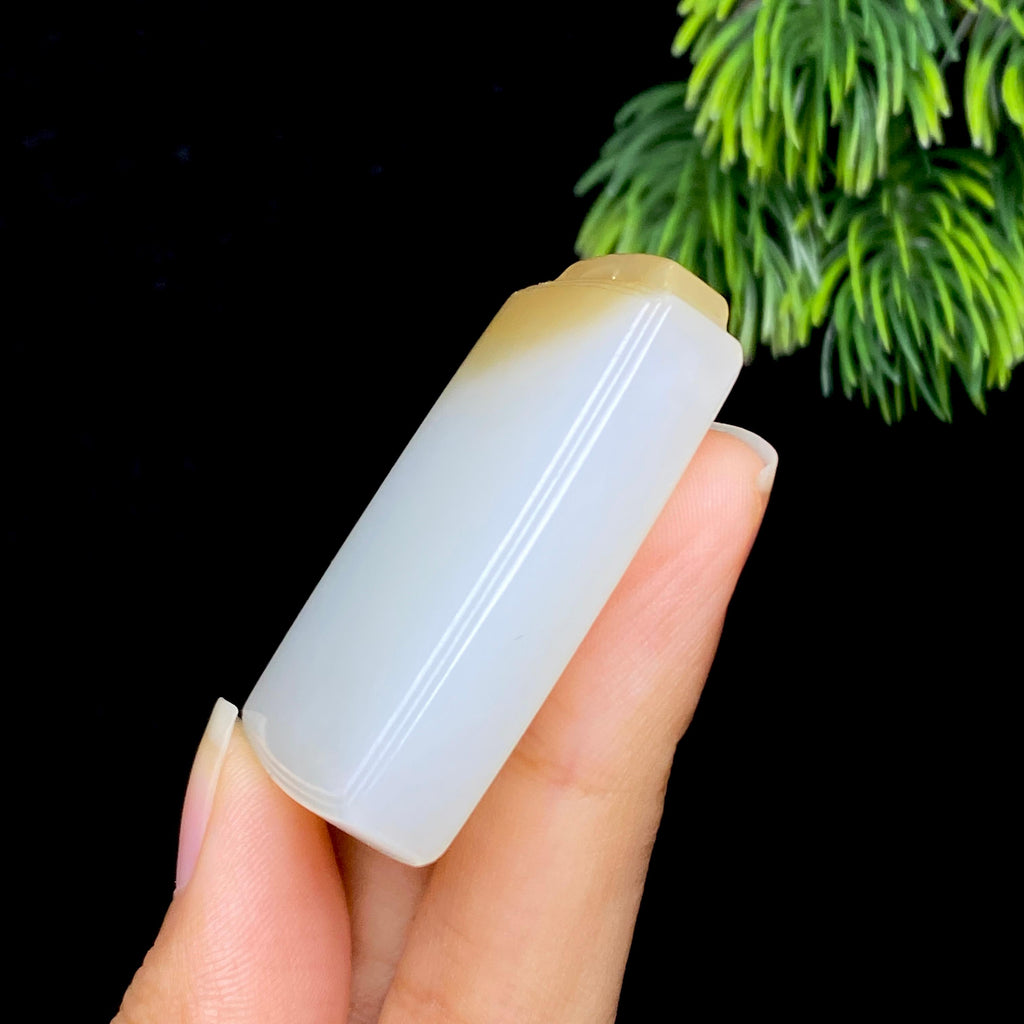 和田玉糖白无事牌（35.2g）