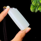 和田玉白玉无事牌（48.0g）