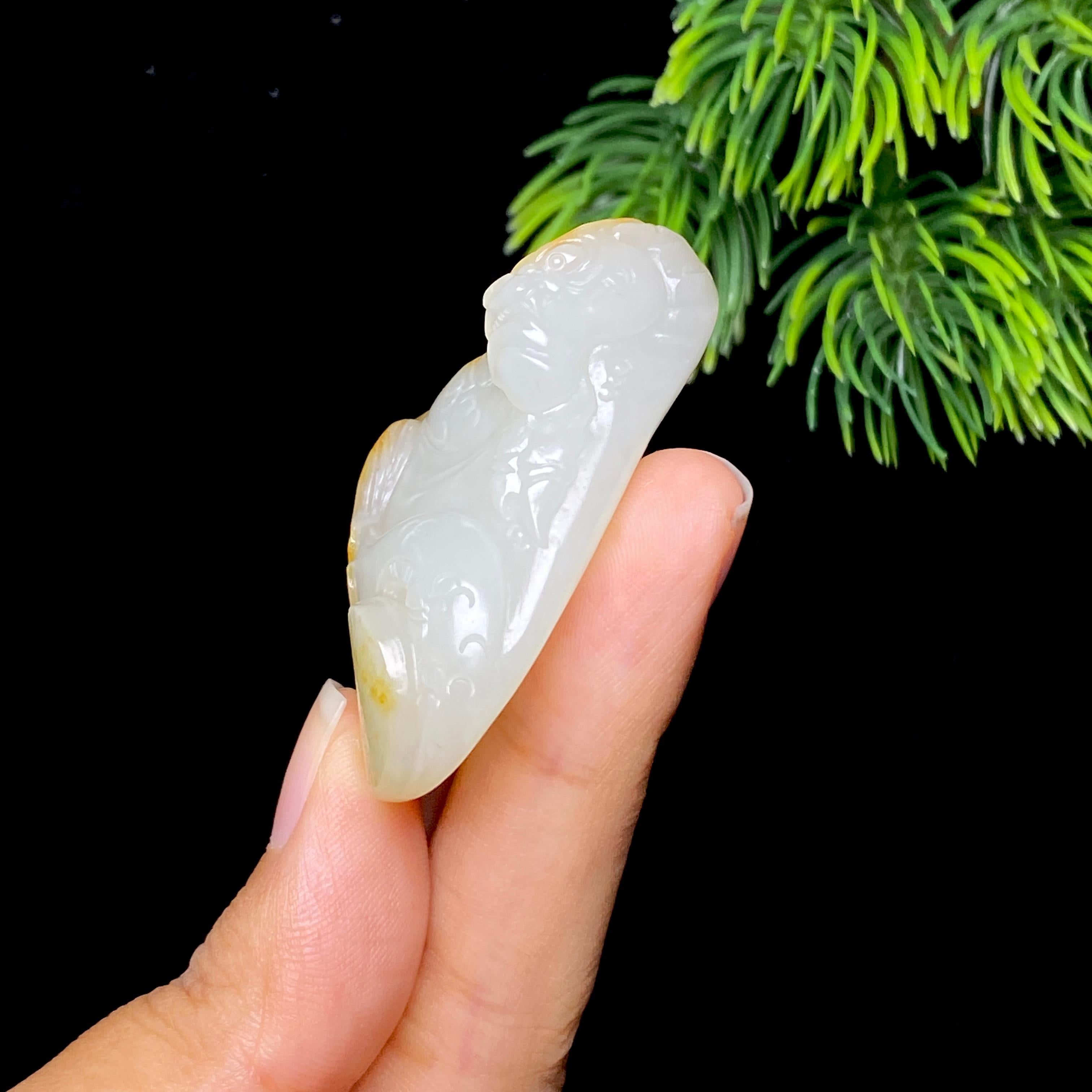 和田玉籽料貔貅（32.7g）