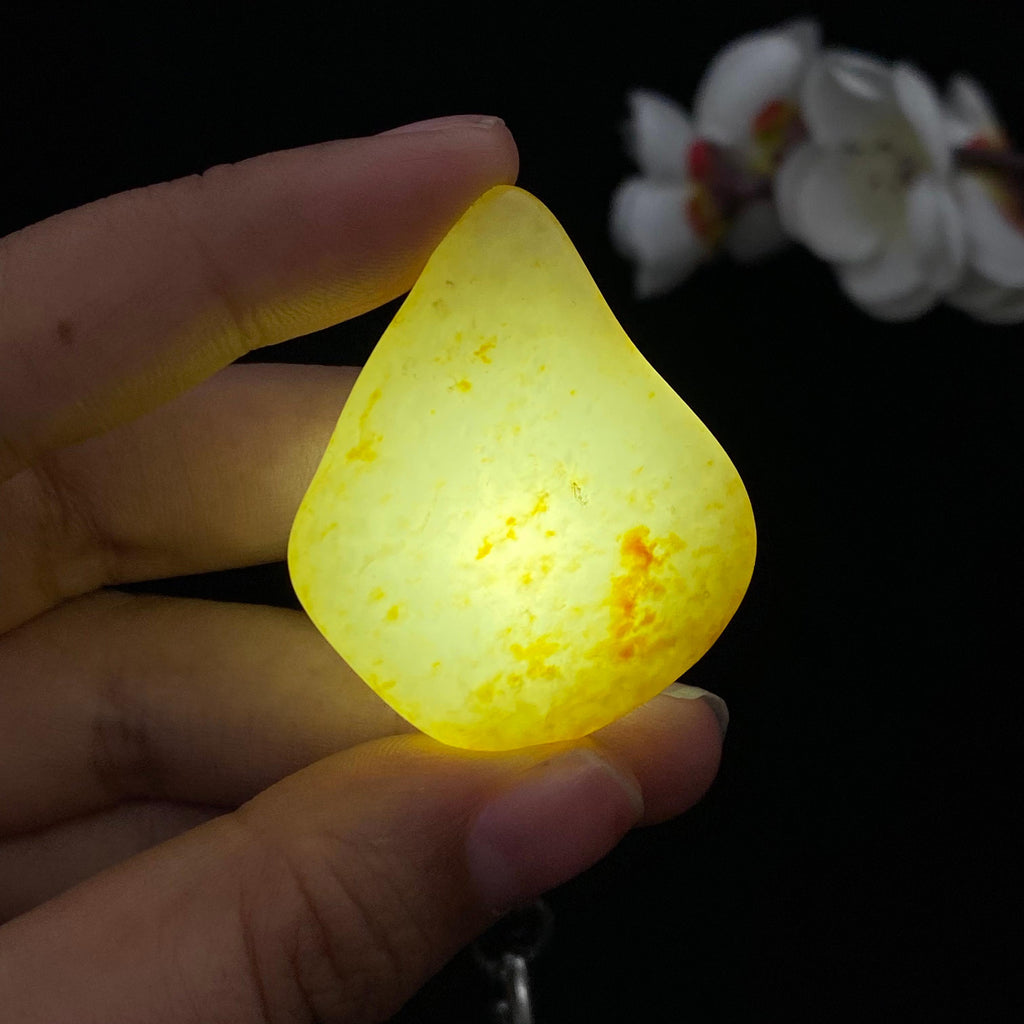 和田玉洒金皮籽料挂件（22g）