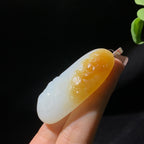 精品新疆且末糖白玉佛公挂件（31.5g）