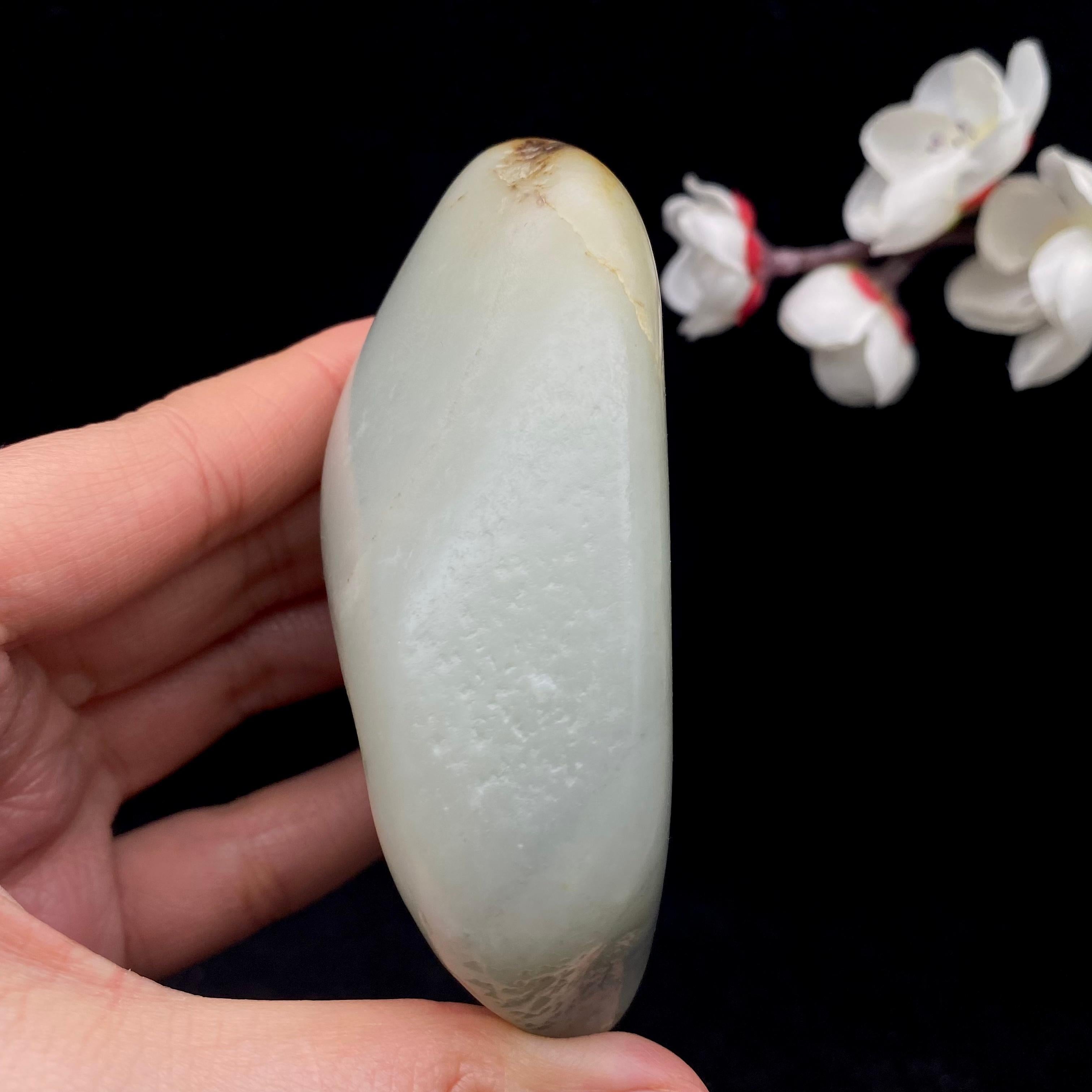 和田玉洒金皮青花底籽料（250.9g）