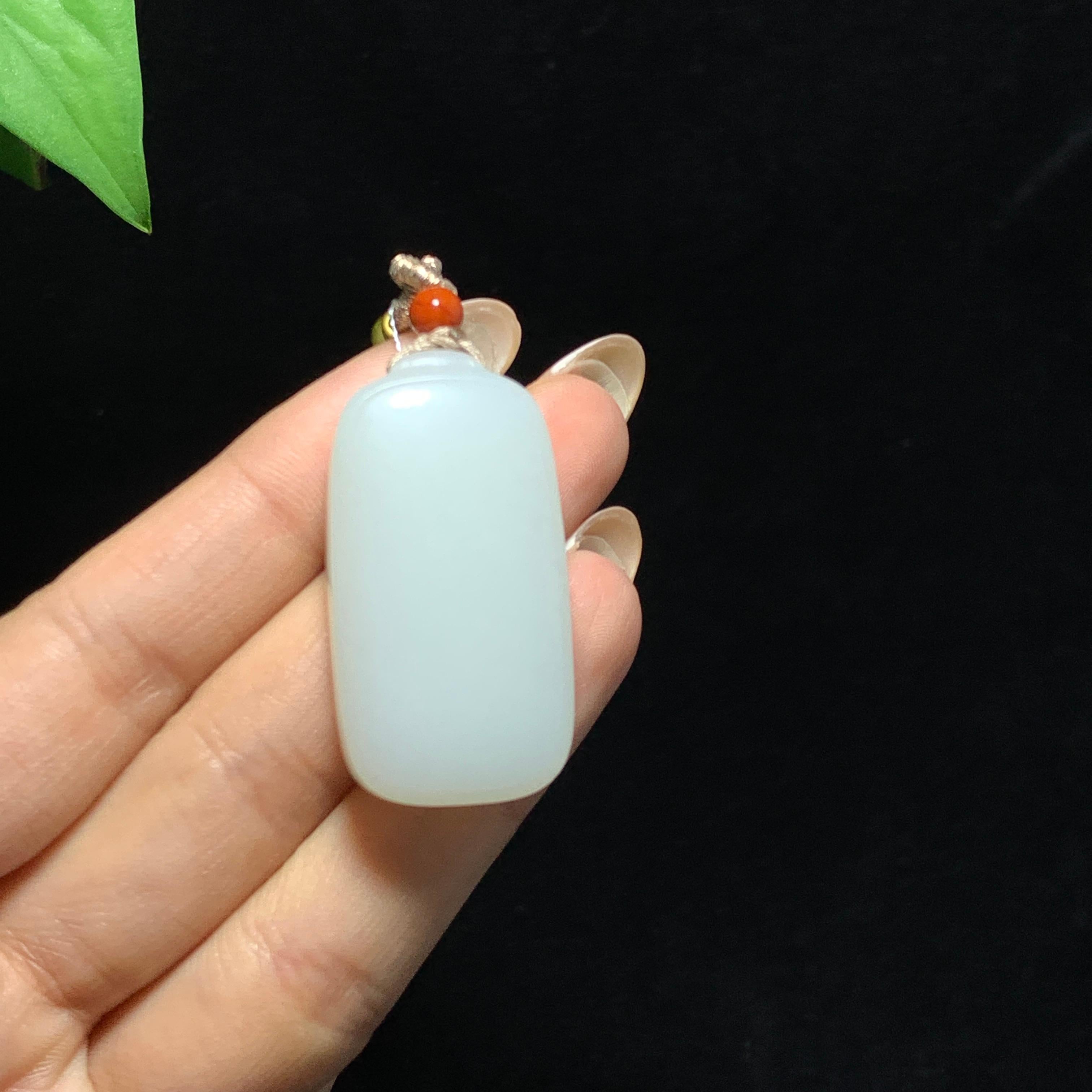 和田山料白玉无事牌挂件（24.2g）