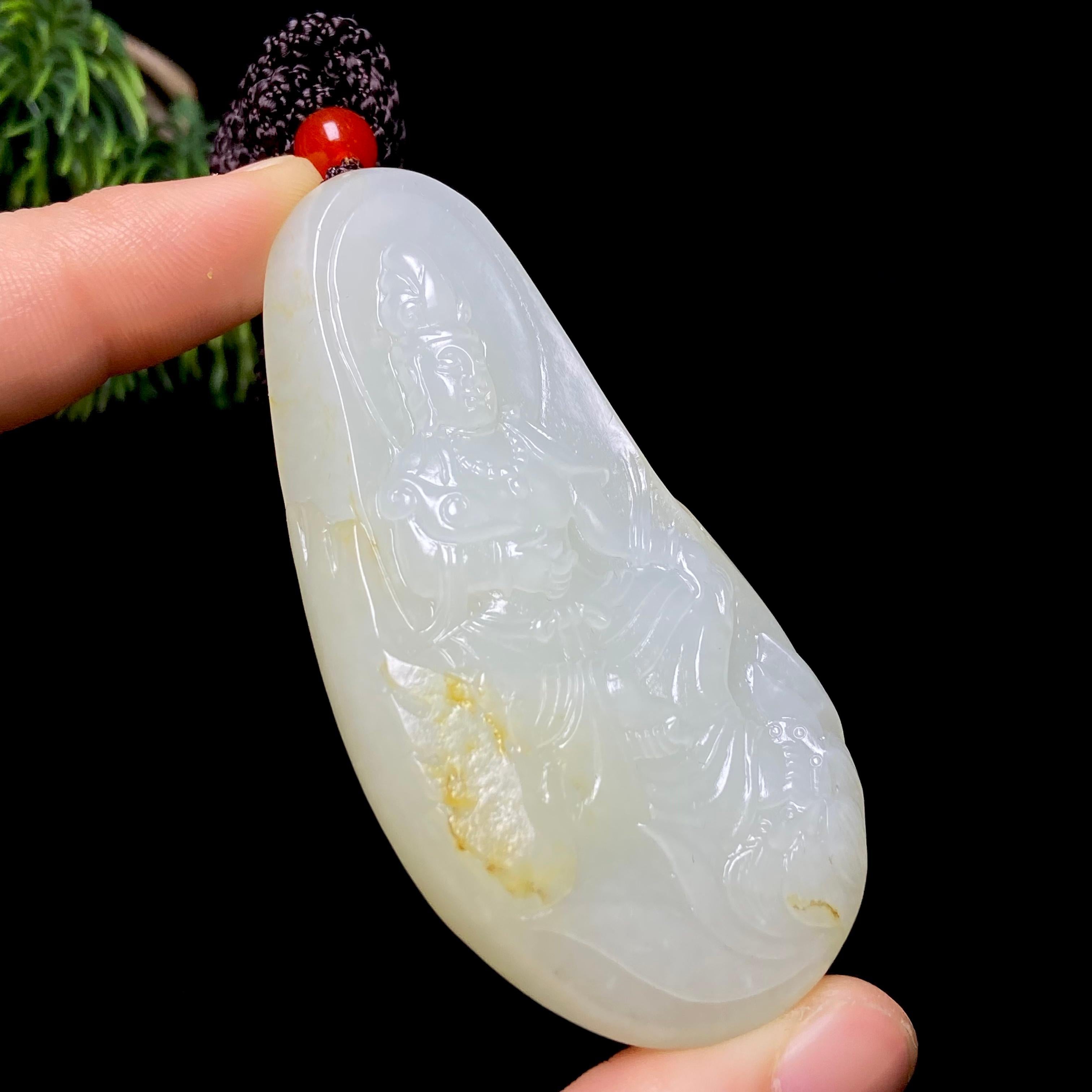 和田玉籽料观音（64.5g）