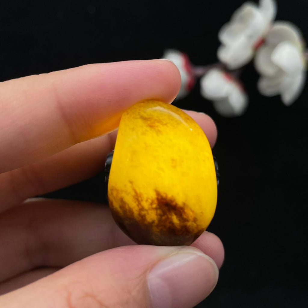 和田玉秋梨皮籽料吊坠籽（12.1g）