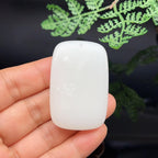 和田玉羊脂白玉莲花无事牌（31.5g）