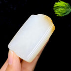 和田玉糖白无事牌（40.9g）
