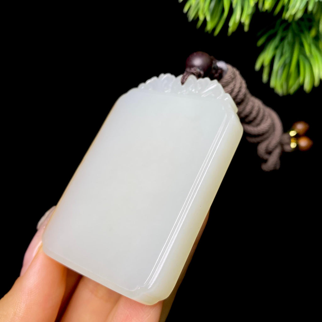 和田玉籽料无事牌（61.2g）