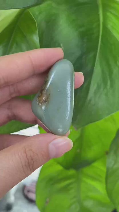 【超值推荐】和田玉-青玉带黄皮籽料挂件