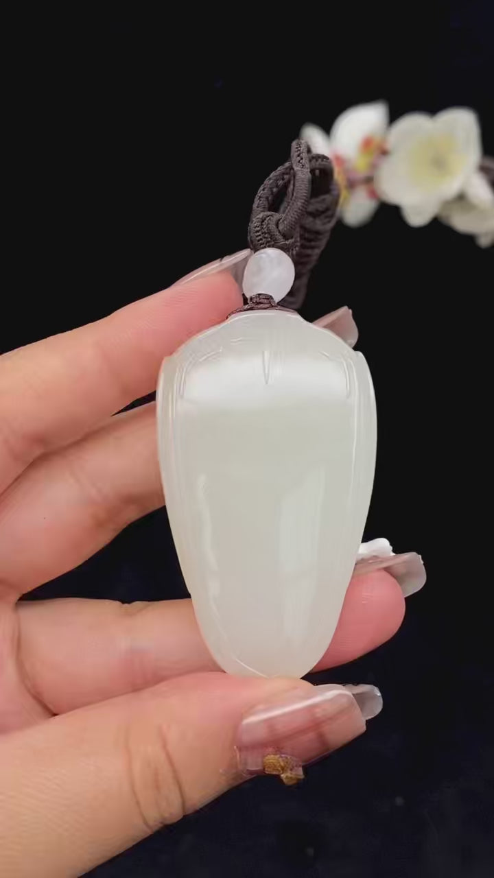 和田玉白玉籽料【平安无事牌】（43.6g）