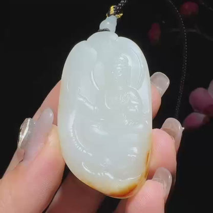 和田玉籽料普贤菩萨