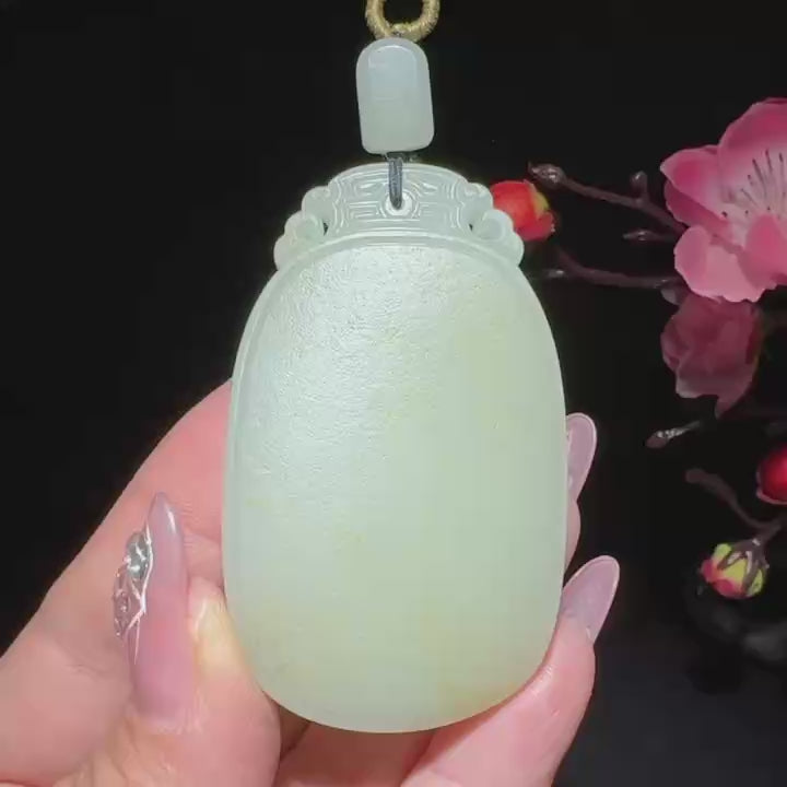 和田玉籽料平安牌