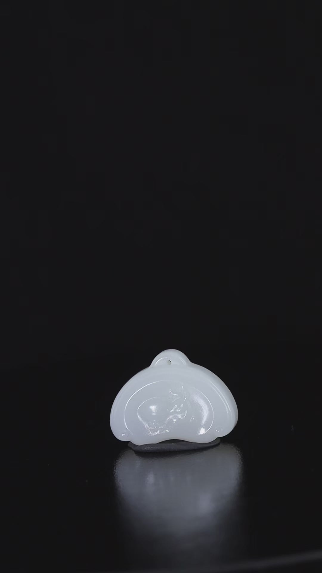 和田玉白玉兔子平安锁（11.6g）