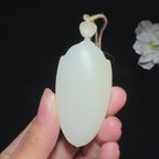 和田玉籽料平安无事牌（37.0g）