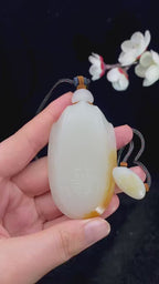 和田玉籽料【平安无事牌】（55g）