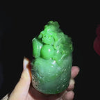 秒杀和田碧玉印章（372.1g）