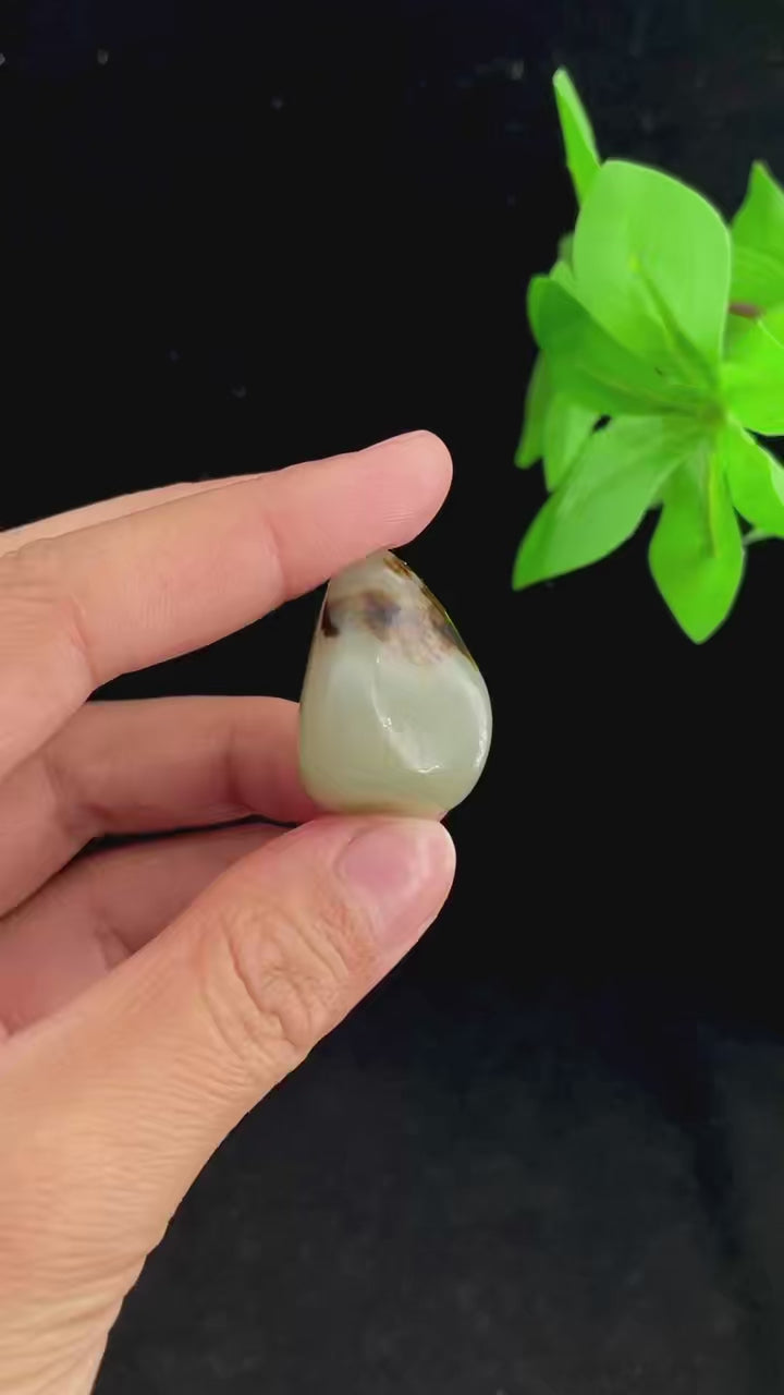 和田玉黄皮籽料吊坠籽（11.2g）