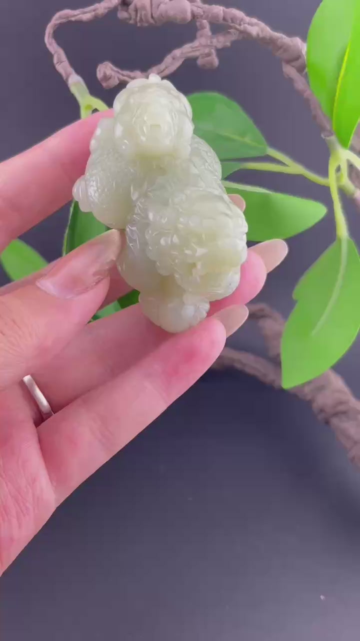 和田玉黄口貔貅
