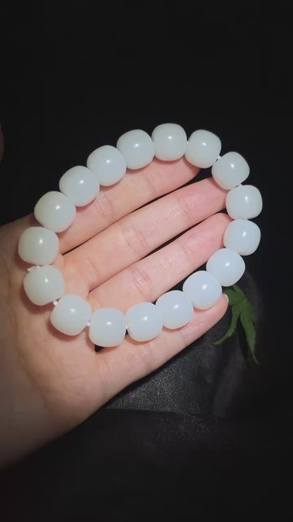和田玉羊脂白玉手串