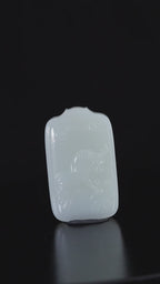 和田玉白玉生肖牛挂牌（39.1g）