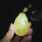 和田玉籽料平安无事牌（37.4g）