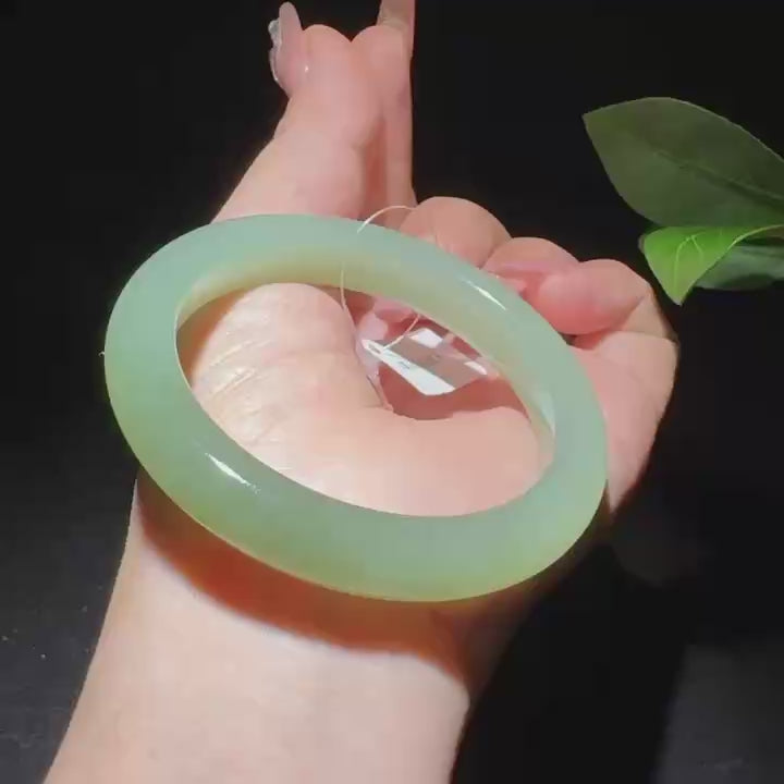 和田玉清水手镯